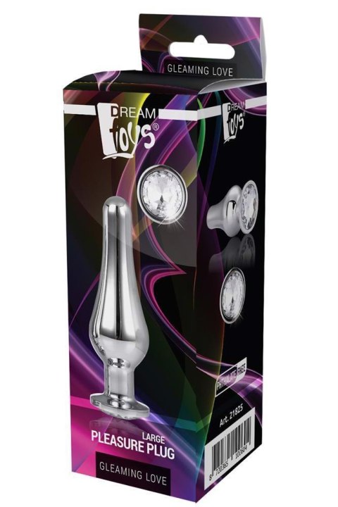 GLEAMING LOVE SILVER PLEASURE PLUG L TONGA