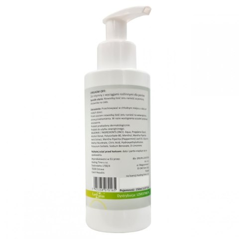 ORGASM OFF ŻEL 150ml ZNIECZULA PENISA HAMUJE WYTRYSK LoveStim