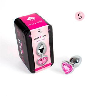 PINK HEART METAL BUTT PLUG S Secret Play - FEMARVI S.L.