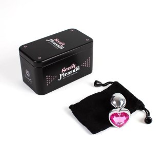 PINK HEART METAL BUTT PLUG S Secret Play - FEMARVI S.L.