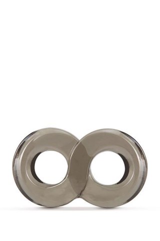 STAY HARD COCK RING AND BALL STRAP BLACK TONGA