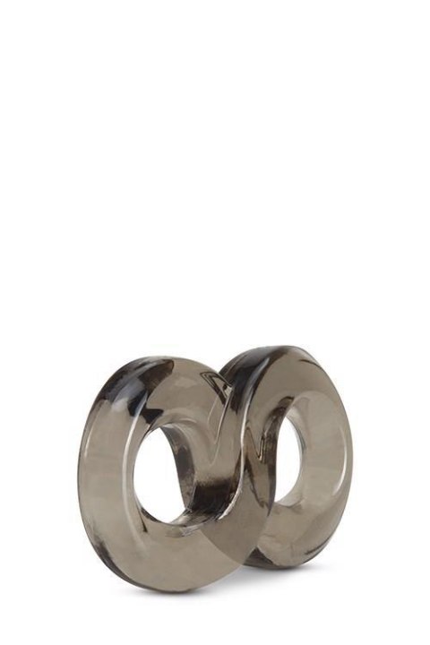 STAY HARD COCK RING AND BALL STRAP BLACK TONGA