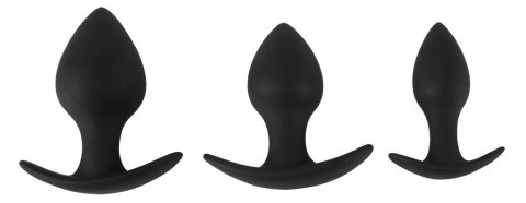 Zestaw korków analnych Black Velvets silikon 3 sztuki Black Velvets