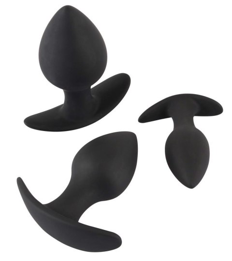Zestaw korków analnych Black Velvets silikon 3 sztuki Black Velvets