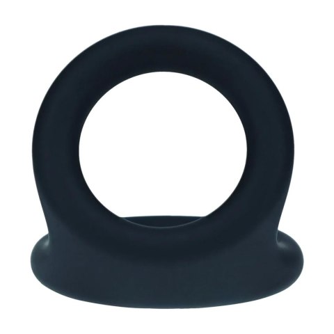 Double O Silicone Cockring - L - Black SHOTS