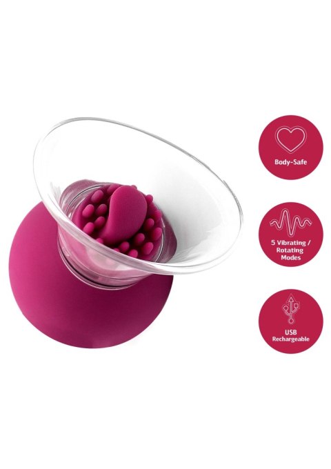 Vibrating & Rotating Nipple & Clitoral Pump SCALA