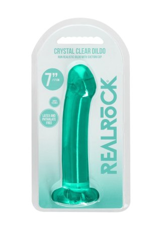 Dildo RealRock Crystal Clear przezroczyste z przyssawką 17 cm RealRock