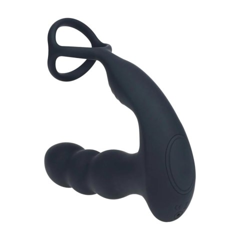 Masażer prostaty z rotującą głowicą Levelz silikonowy czarny 16,8 cm Levelz