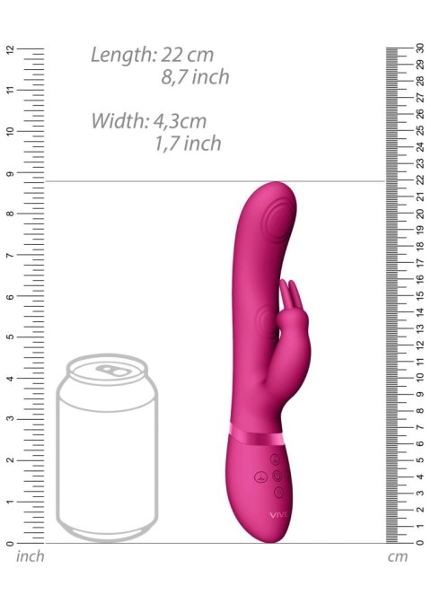 May - Pulse-Wave & C-spot & G-Spot Rabbit - Pink SHOTS