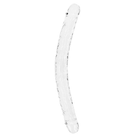 Podwójne dildo RealRock realistyczne przezroczyste 45 cm RealRock