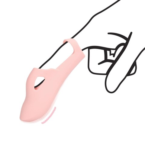Silicone Finger Vibrator - Touch of Pink Loveline