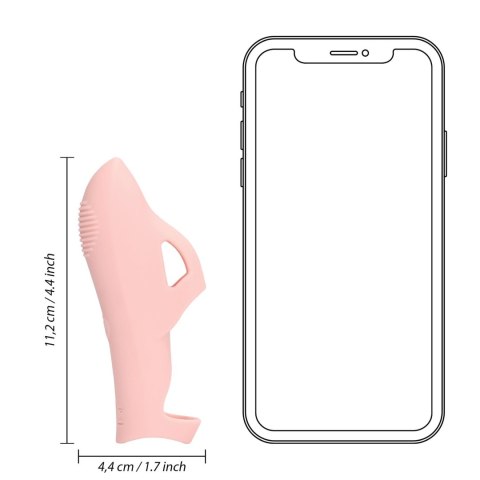 Silicone Finger Vibrator - Touch of Pink Loveline
