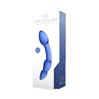 Szklane dildo Chrystalino Superior niebieskie 18 cm Chrystalino