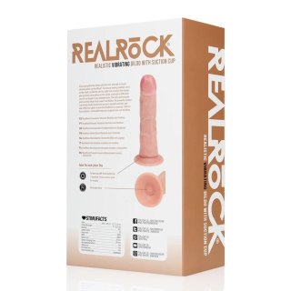 Vibrating Regular Curved Cock - 6 / 15,5 cm - Flesh RealRock