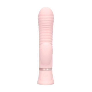 Wibrator króliczek Loveline Mystique żebrowany różowy 15,9 cm Loveline