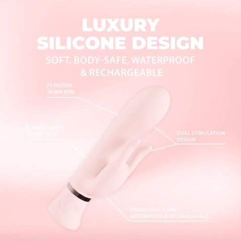 Wibrator króliczek Loveline Tendre silikonowy różowy 15,9 cm Loveline