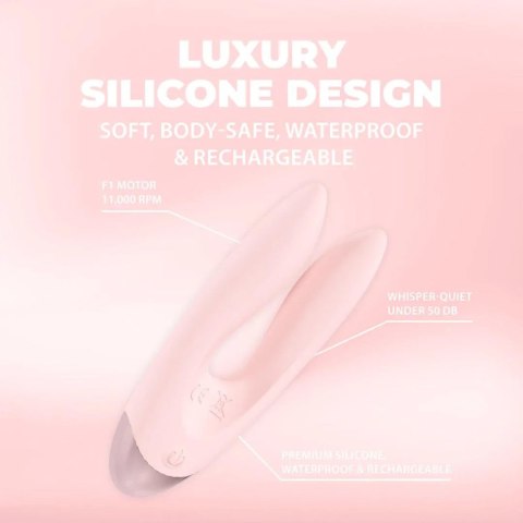 Wibrator podwójny Amour Loveline silikonowy różowy 11 cm Loveline