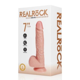 Wibrator realistyczny RealRock z jądrami 18 cm cielisty RealRock