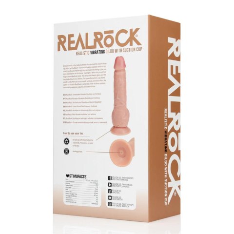 Wibrator realistyczny RealRock z jądrami 18 cm cielisty RealRock