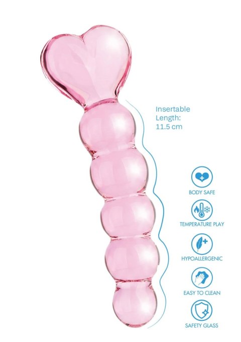 Crystal Heart Anal Dildo SCALA