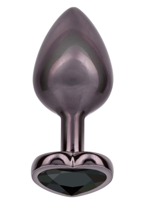 Diamond Heart Plug Large Black SCALA