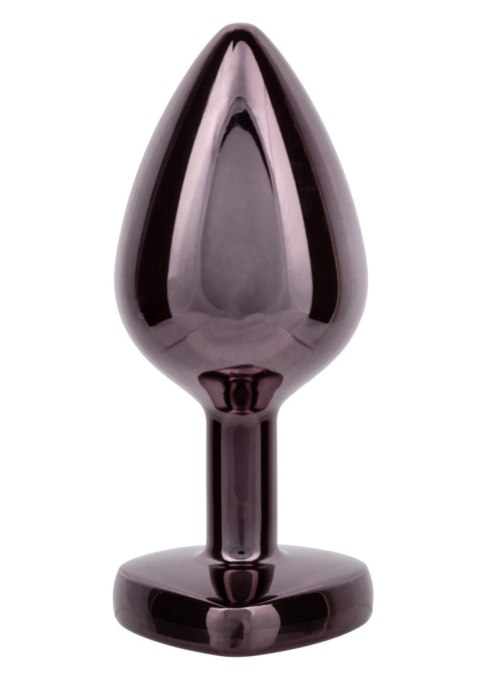 Diamond Heart Plug Large Black SCALA