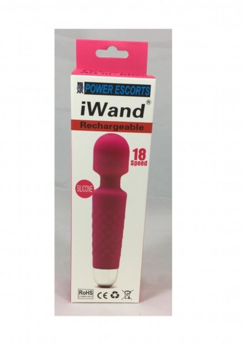 Iwand pink/ purple/ black rechargeable silicone bodywand massager POWER ESCORTS