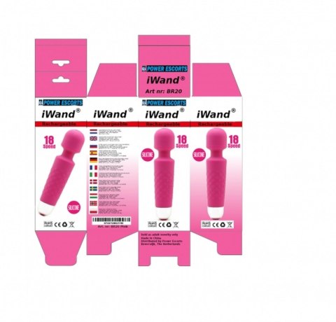 Iwand pink/ purple/ black rechargeable silicone bodywand massager POWER ESCORTS