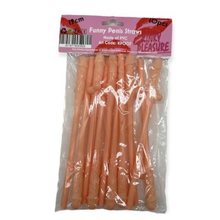 Kinky Pleasure - Penis Drinking Straws 10 pcs POWER ESCORTS