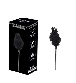 Luxury feather black POWER ESCORTS