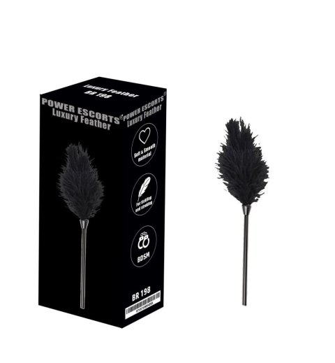Luxury feather black POWER ESCORTS