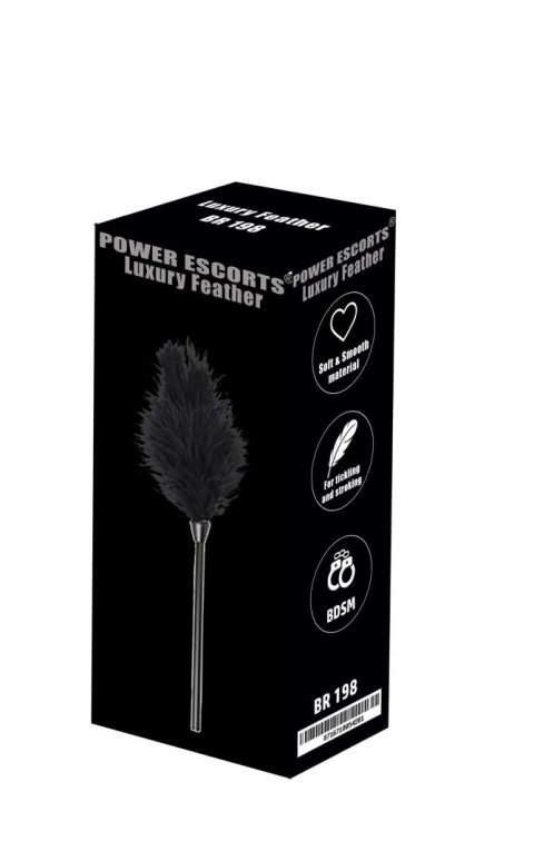 Luxury feather black POWER ESCORTS