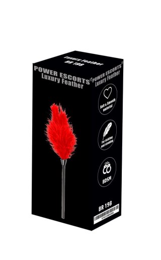 Luxury feather red POWER ESCORTS