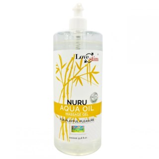 NURU AQUA OIL 1000ml IDEALNY DO MASAŻU W DOMU LoveStim