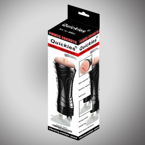 Quickies black wallmounted vibrating masturbator POWER ESCORTS