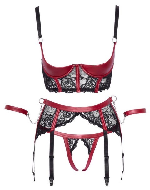 Shelf Bra Set black/red L ORION