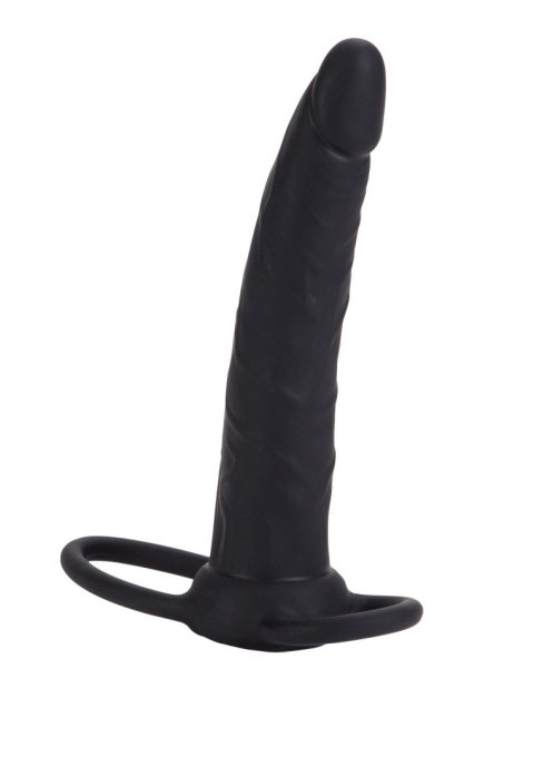 Strap on silikonowy dual penetrator Calexotics czarny 14 cm CalExotics
