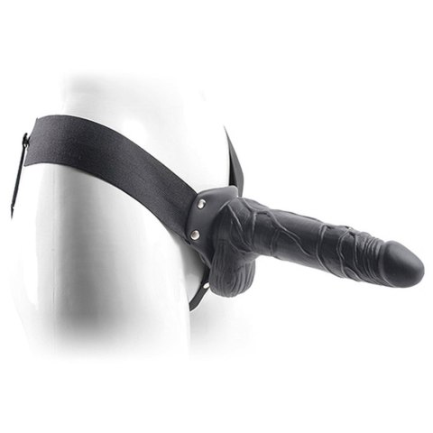 Proteza-FALLO STRAP ON CAVO REAL RAPTURE 8 BLACK WITH BALLS MSX Distribution S.r.l.