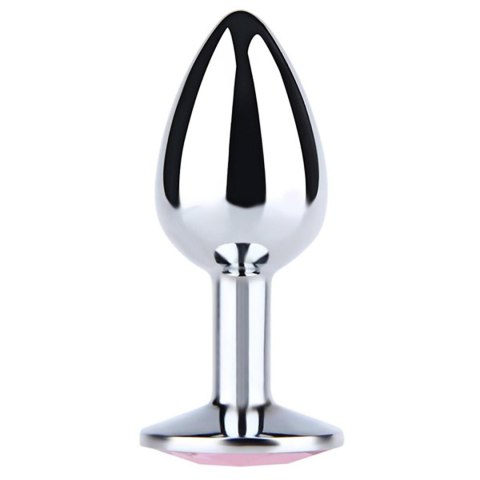Silver Small Butt Plug with Pink Diamond Fantasy - Boys of Toys Sp. z. o.o. (dystrybutor)