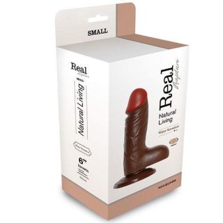 Wibrator-REALISTIC VIBRATOR REAL RAPTURE BROWN 6" Real Rapture