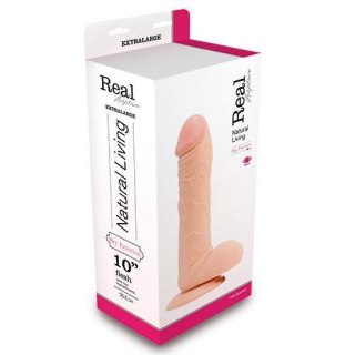 Wibrator realistyczny Real Rapture biały z pilotem 28 cm Real Rapture