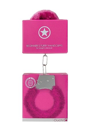 Beginner""s Handcuffs Furry - Pink SHOTS