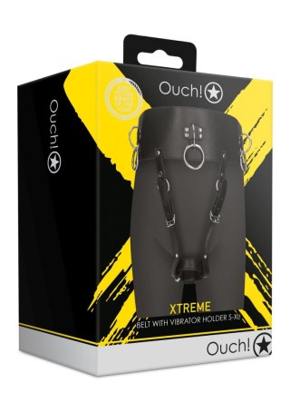 Belt with Vibrator Holder - Black SHOTS