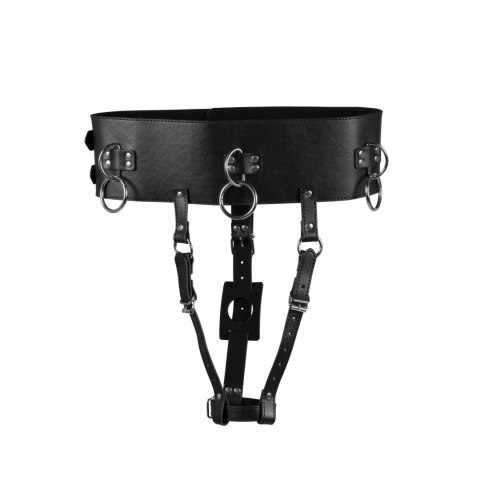 Belt with Vibrator Holder - Black SHOTS