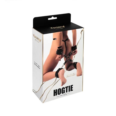 Black hogtie with comfy wrist and ankle cuffs Fantasy