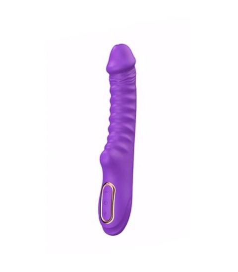 Enyalius Ribbed Silicone Vibrator Purple Fantasy - Boys of Toys Sp. z. o.o. (dystrybutor)