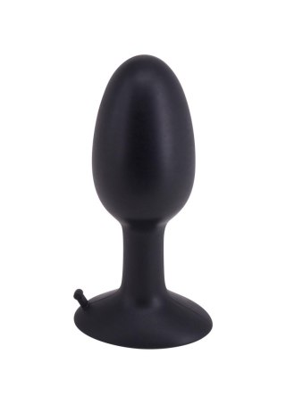 Korek analny silikonowy Roll Play Medium czarny 10 cm Seven Creations