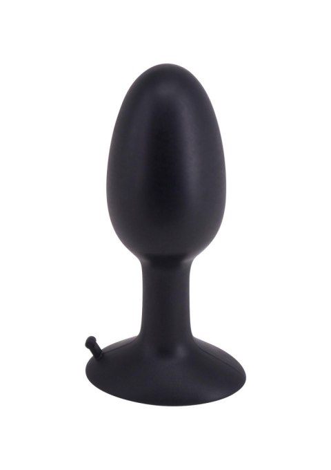 Korek analny silikonowy Roll Play Medium czarny 10 cm Seven Creations