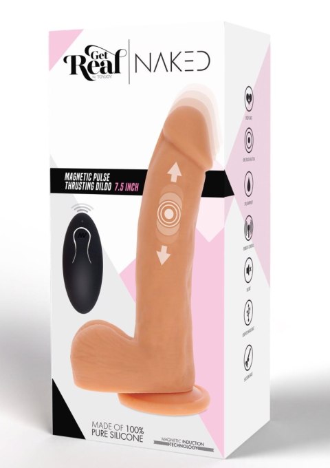 Magnetic Pulse Trusting Dildo Light skin tone SCALA