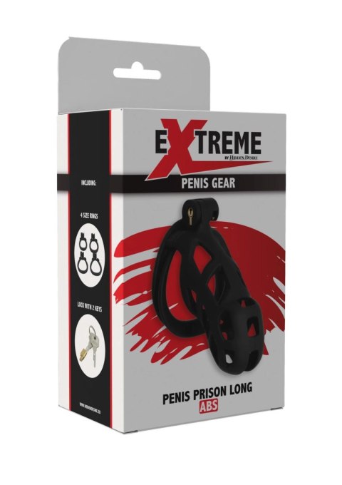 Penis Prison Cock Cage Long Black SCALA